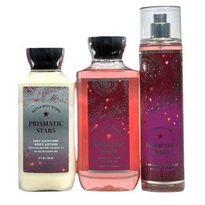 BATH & BODY WORKS PRISMATIC STARS SET OF 3 FFM SHOWER GEL BODY LOTION LOT